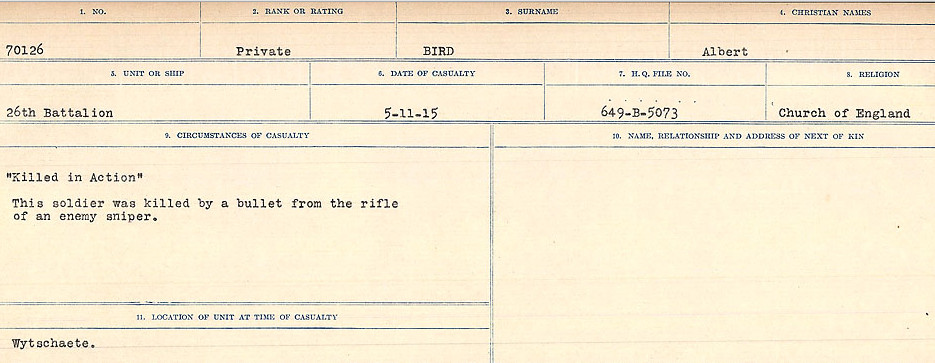Circumstances of Death Registers