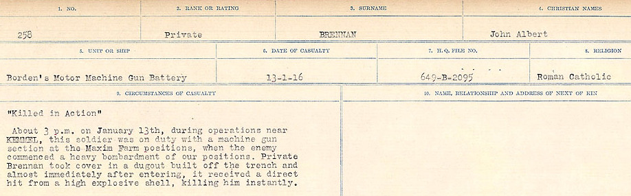 Circumstance of death