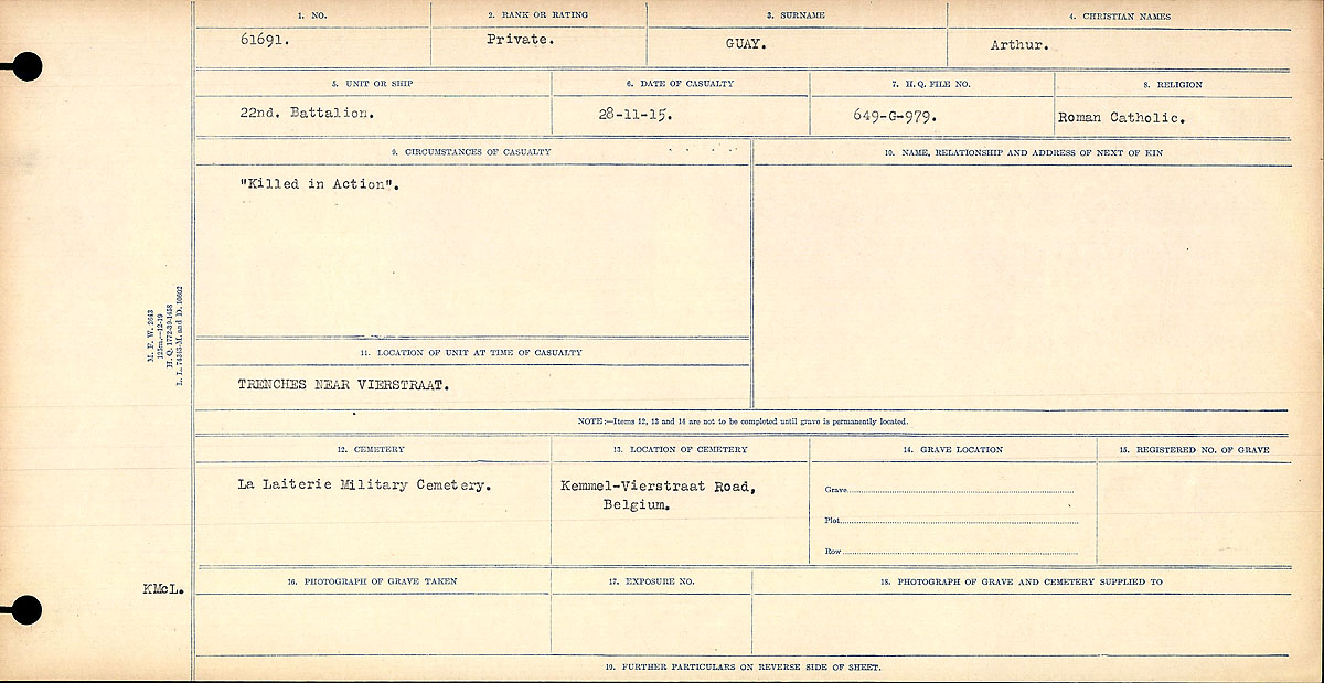 Circumstances of death registers