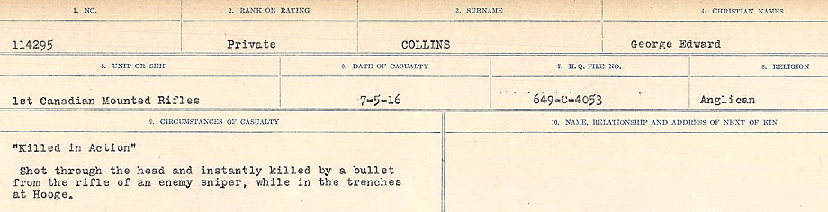 Photo of GEORGE EDWARD COLLINS