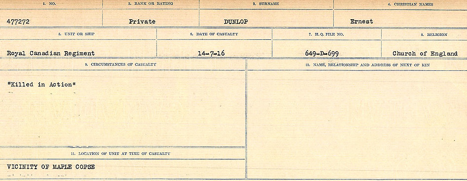Circumstances of death registers