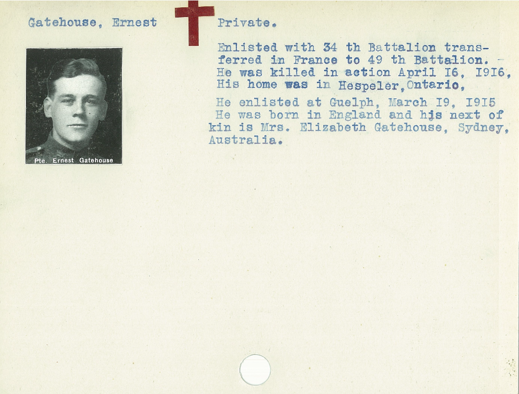 Photo of ERNEST GATEHOUSE