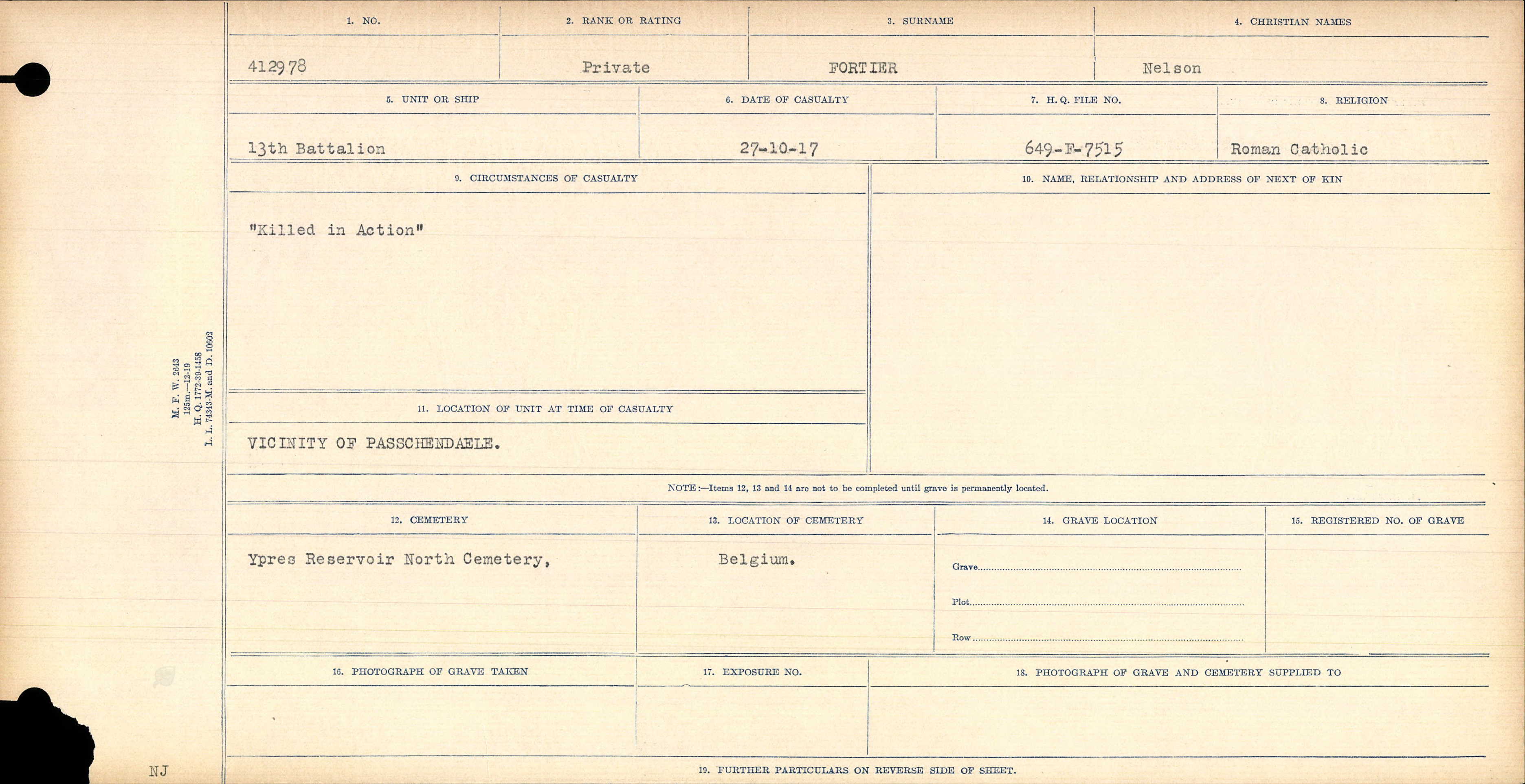 Circumstances of death registers