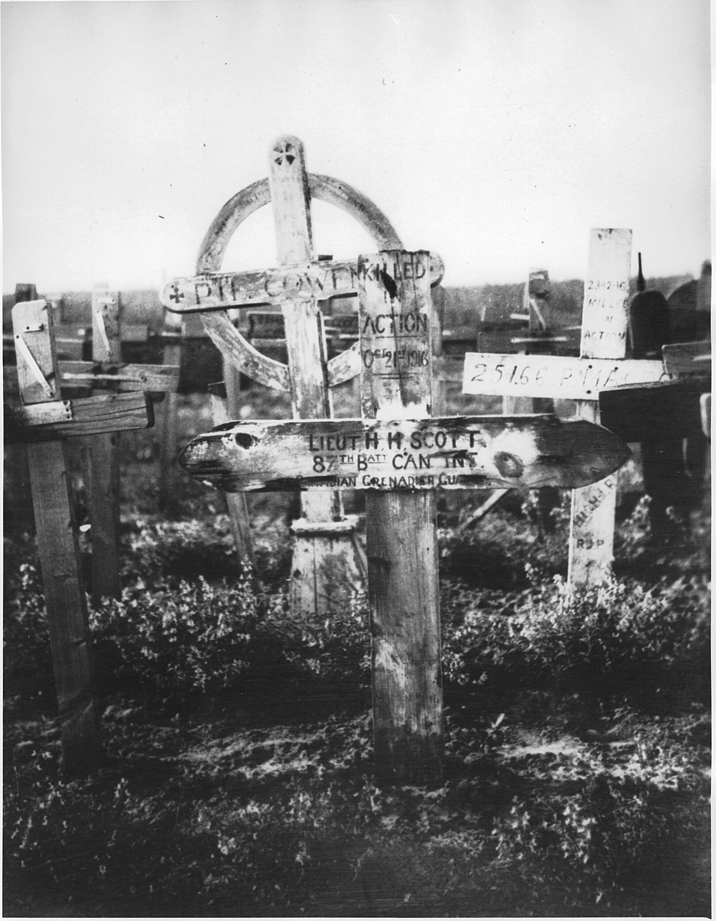 First grave marker