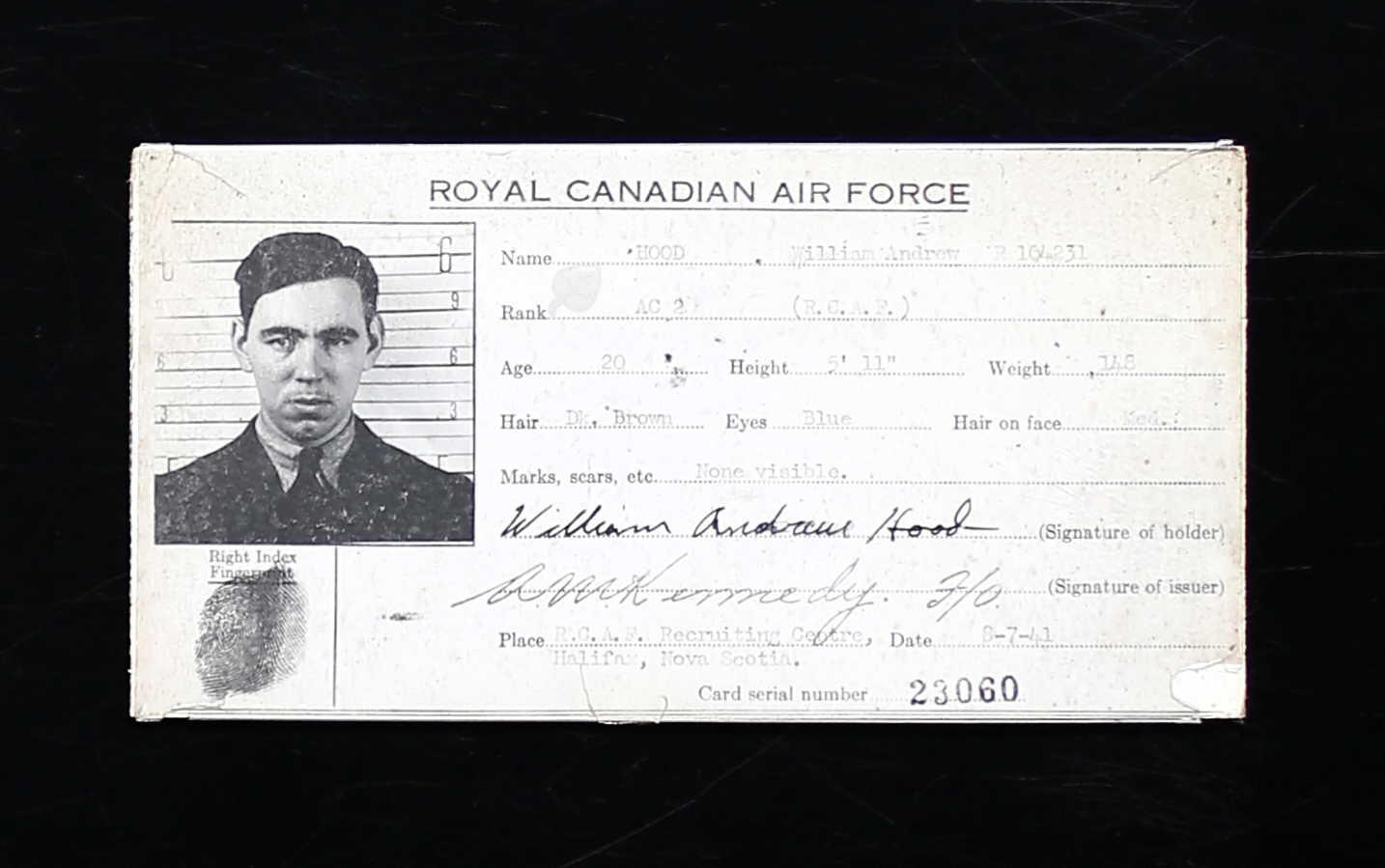 Identification card with photo