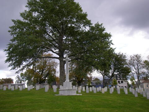 A photo of Fort Massey cemetery in Halifax